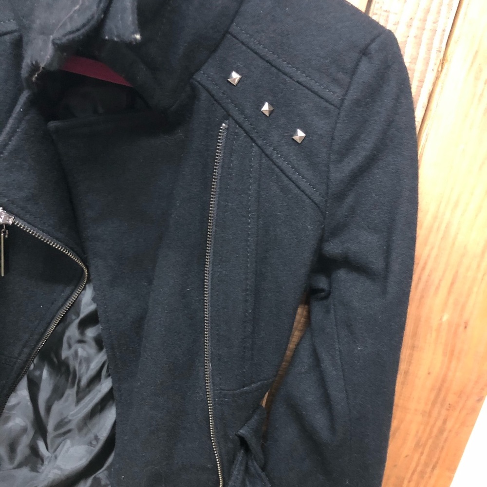 Kensie size small black studded coat - Picture 4 of 6